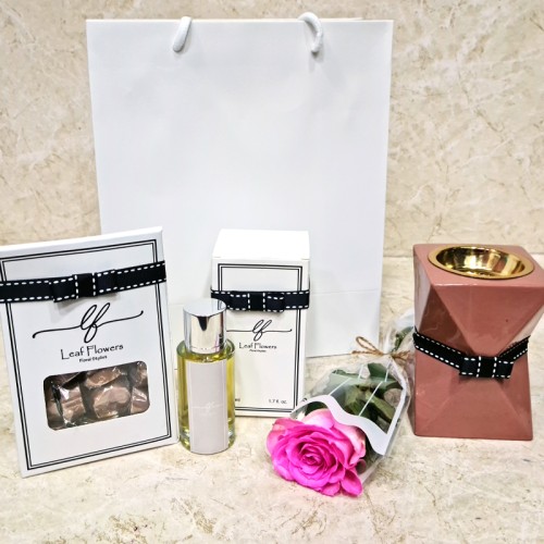 Pink Rose With Gifts 3