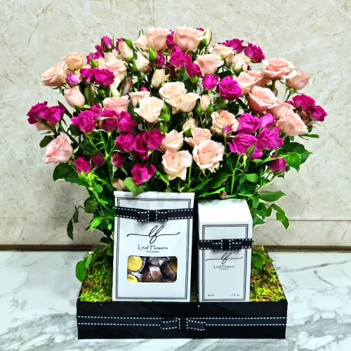 Flowers Tray With Gifts