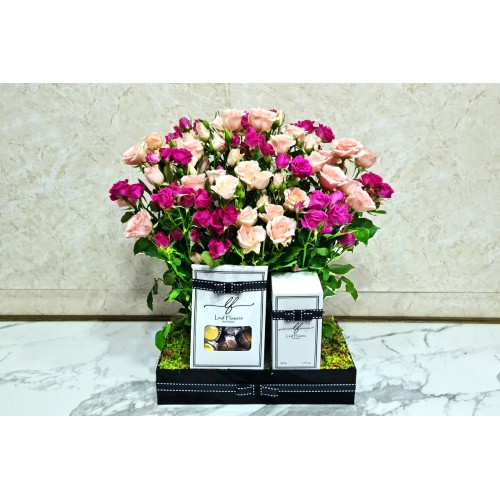 Flowers Tray With Gifts