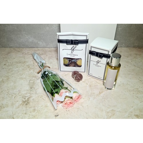 Single Pink Baby Rose With Gifts