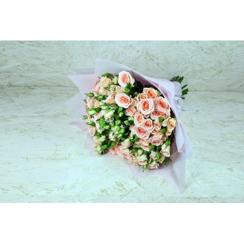 Pink Baby Rose Hand Bouquet 2