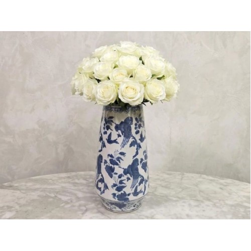 Iranian Vase with White Rose