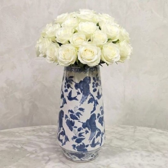 Iranian Vase with White Rose Iranian Vase with White Rose