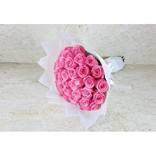 40 roses pink bouquet