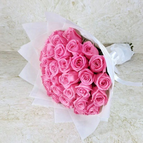 40 roses pink bouquet