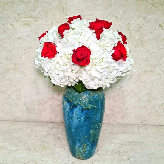 elegant vase with hydrangea 4 elegant vase with hydrangea 4