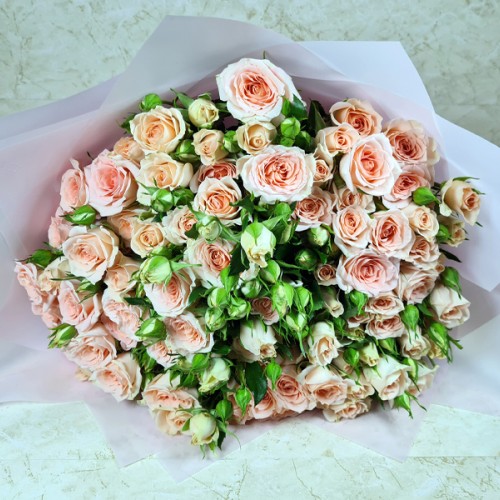 Pink Baby Rose Hand Bouquet 2