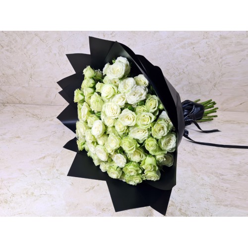 White Baby Rose Hand Bouquet 2