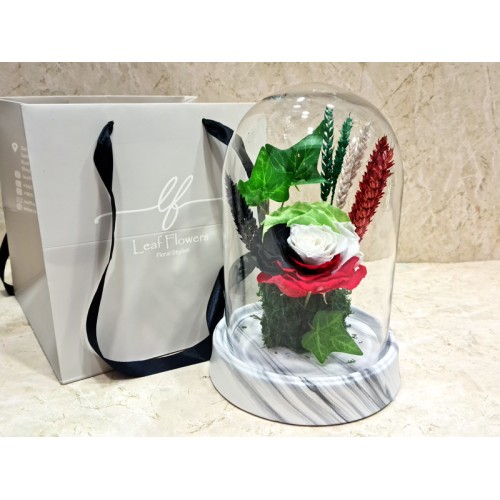 preserved rose Kuwait National Flag Flower